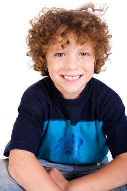 Close-up of adorable young kid clipart