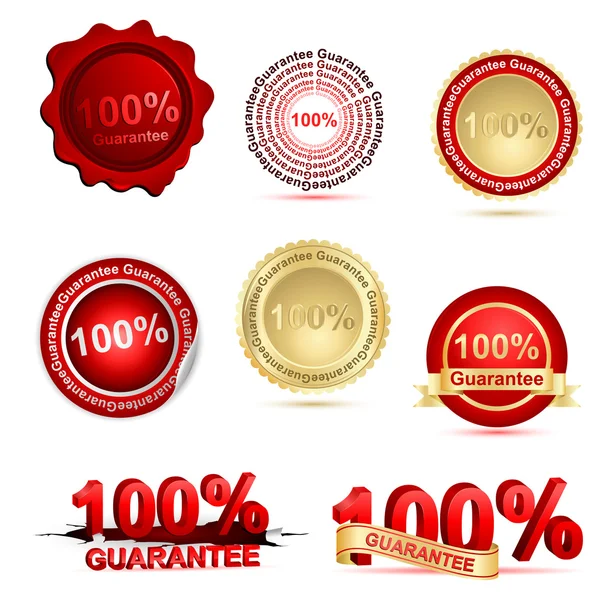 One hundred percent guarantee — Stock Photo, Image