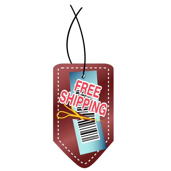 Free shipping tag — Stock Photo, Image