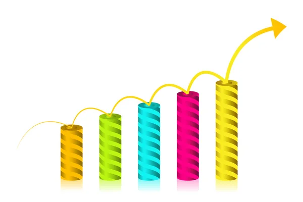 Growth graph — Stock Photo, Image