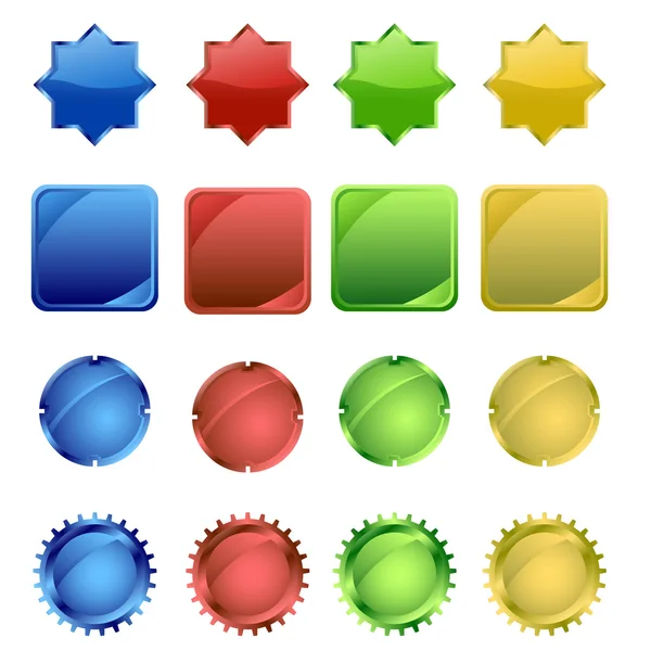 Logotipos coloridos diferentes — Fotografia de Stock