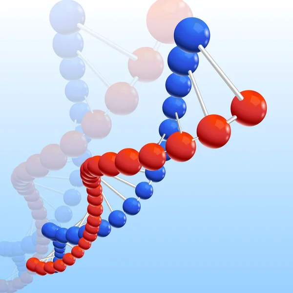 Ilustrace DNA — Stock fotografie