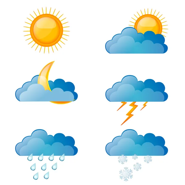 Typy počasí — Stock fotografie