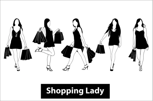 쇼핑 여자 — 스톡 사진