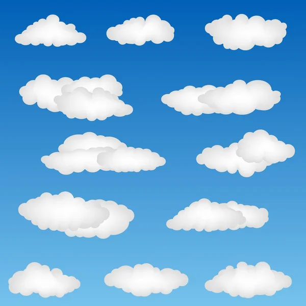 Formas de nuvens — Fotografia de Stock