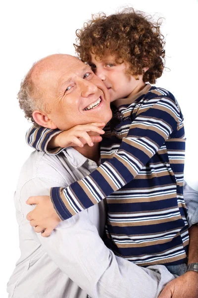 Avô e neto — Fotografia de Stock