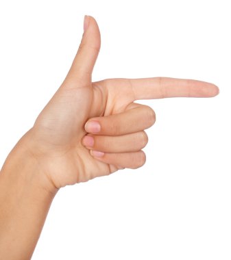 Hand pointing direction clipart