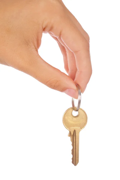 stock image Female hand holding a key