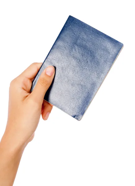 Hand holding passport — Stock Photo, Image