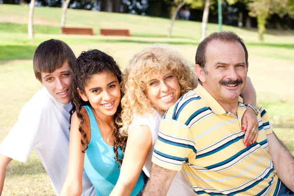 Portrait of relaxed family — Stock Photo, Image