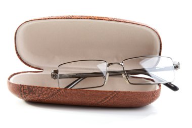 Glasses in a case clipart