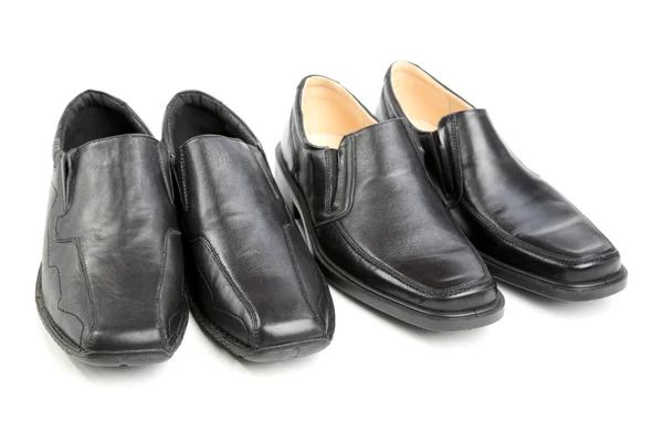 Zwei Paar schwarze Männer 's ein Schuh — Stockfoto