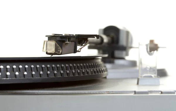 Vecchio lettore e disco fonografico in vinile — Foto Stock