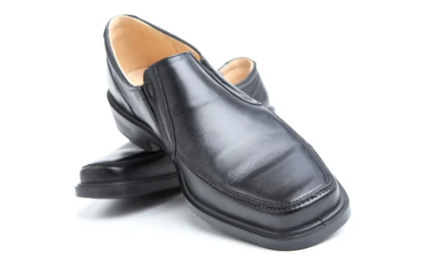 Siyah adamın ayakkabı izole — Stok fotoğraf