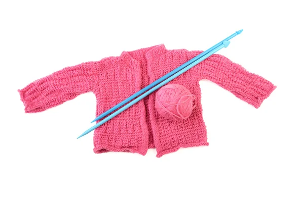 Knitted jacket for the baby isolated — Stock Photo, Image