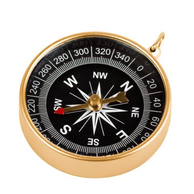 Brass compass clipart