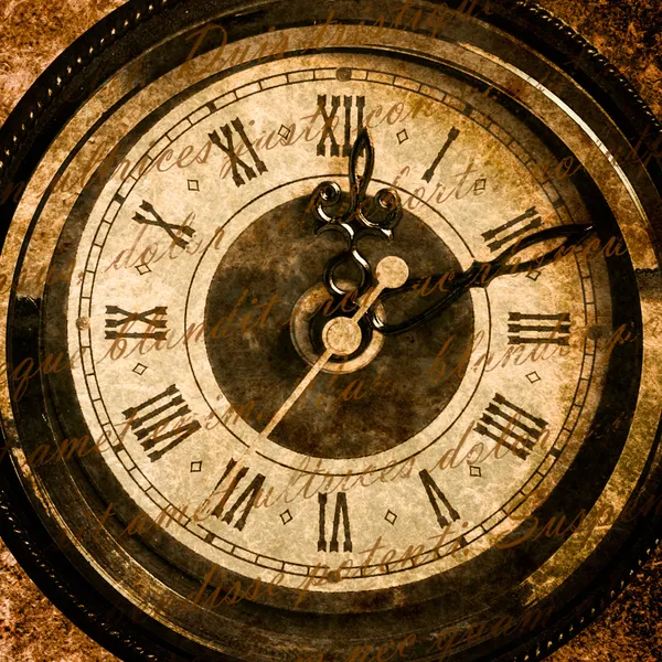 Vecchio orologio quadrante in primo piano texture Foto Stock Royalty Free