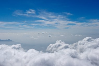 Mountains in clouds. Kodaikanal, Tamil Nadu clipart