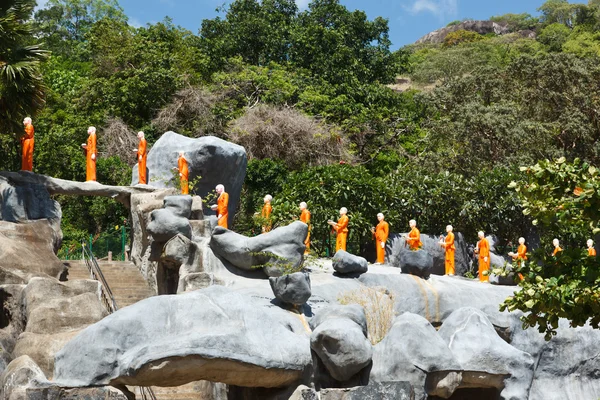 Budist keşiş heykeller — Stok fotoğraf