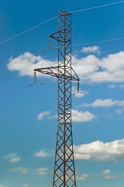 Högspännings-tower — Stockfoto