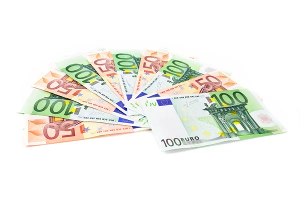 stock image Fan from number of euro banknotes