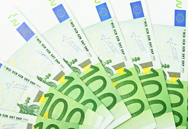 Ventilador do número de notas de euro — Fotografia de Stock