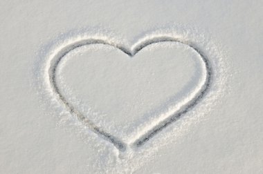 Winter heart clipart