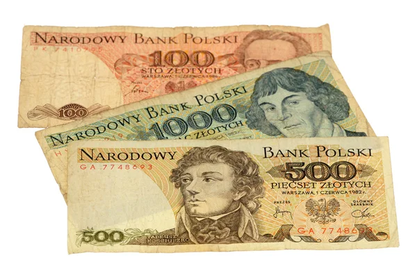 波兰人的钱 — 图库照片