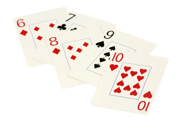 Cinco cartões — Fotografia de Stock