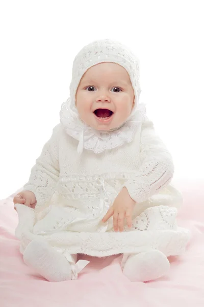 쾌활 한 아기 소녀 — 스톡 사진