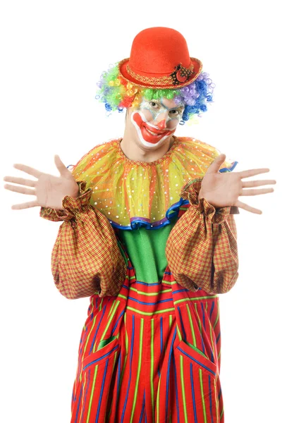 Portret van een grappige clown — Stockfoto