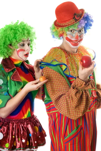 Inequity in the world of clowns — Stock Photo, Image
