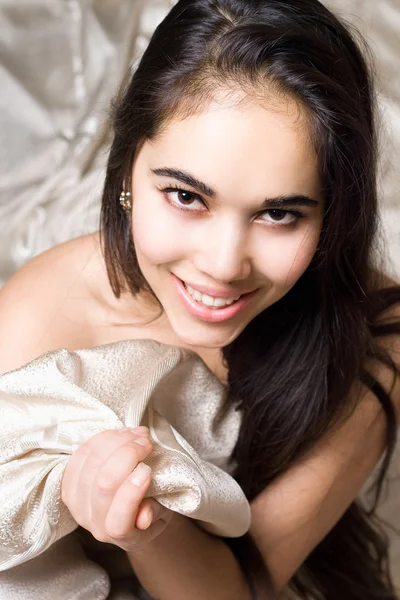 Portrait of a smiling girl — Stock Photo, Image