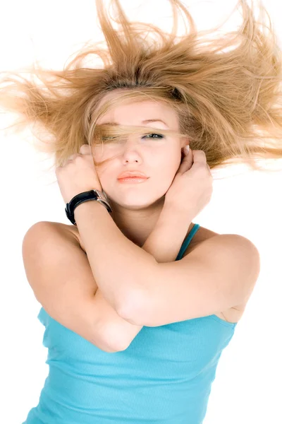 Portrét sexy blondýnka — Stock fotografie