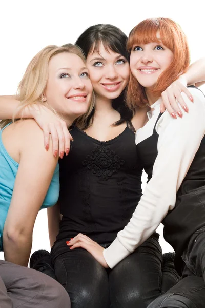 Tre belle giovani donne — Foto Stock