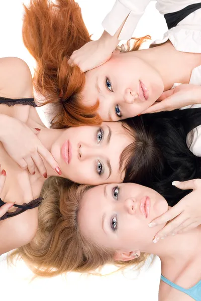 Drei schöne Frauen — Stockfoto