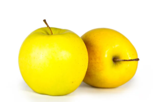 Deux pommes mûres et juteuses — Photo