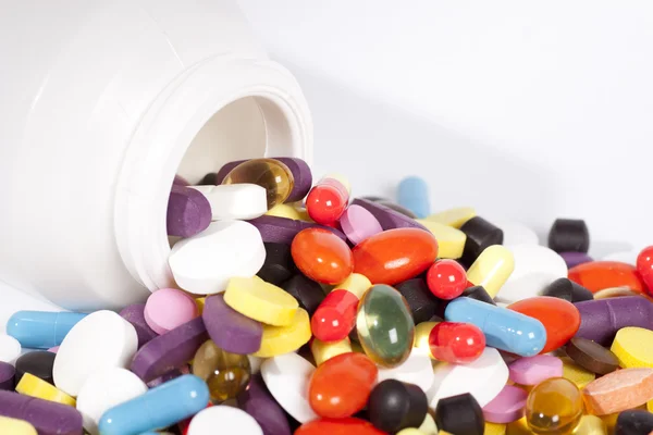Comprimidos e cápsulas — Fotografia de Stock