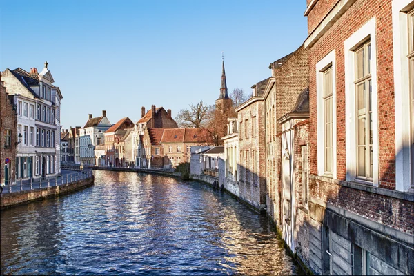 Canal Bruges,belgium — Stock Photo, Image