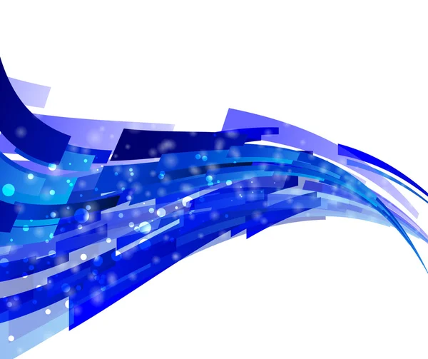 Onde bleue - puissance — Image vectorielle