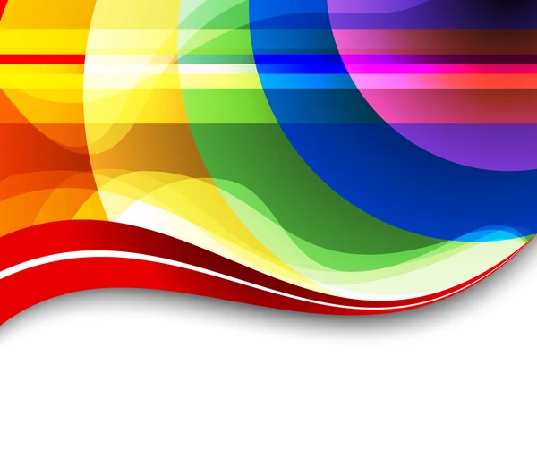 Fondo colorido del arco iris — Vector de stock
