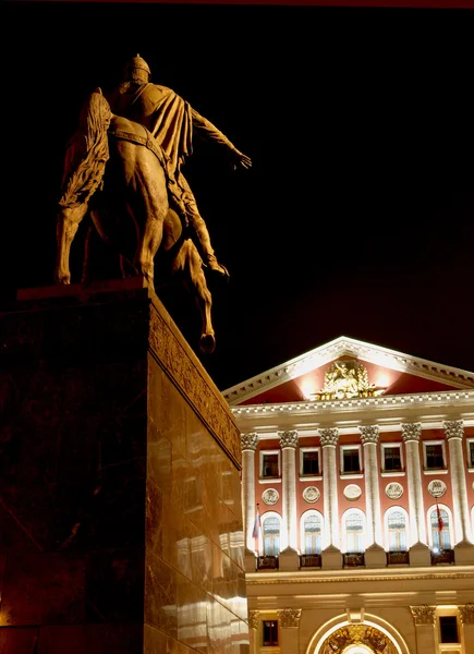 Um monumento ao fundador de Moscou — Fotografia de Stock