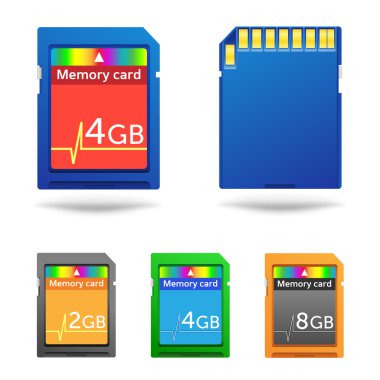 Memory card clipart