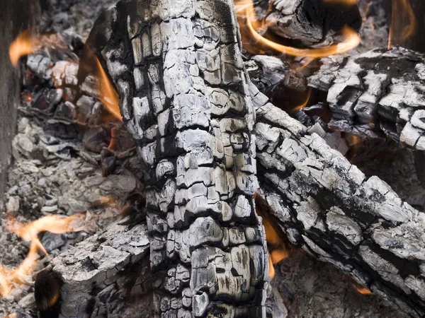 Yakacak odun külleri — Stok fotoğraf