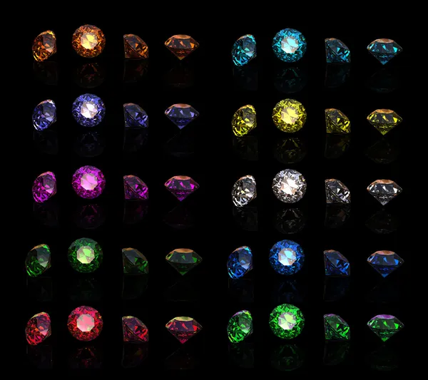Collections of gems — Stock Photo, Image