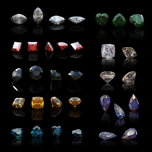Collections de pierres précieuses — Photo