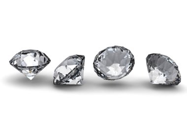 Collection of round diamond clipart