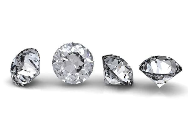 Collection de diamants ronds — Photo