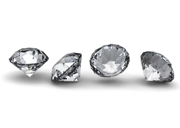 Collection de diamants ronds — Photo