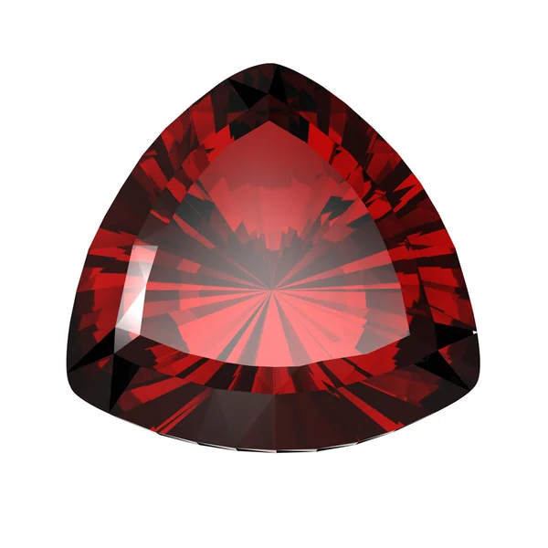 Biżuteria Kamienie kształt bilionów. Rubin — Zdjęcie stockowe